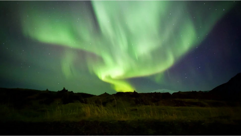 Polarlichter an Polen