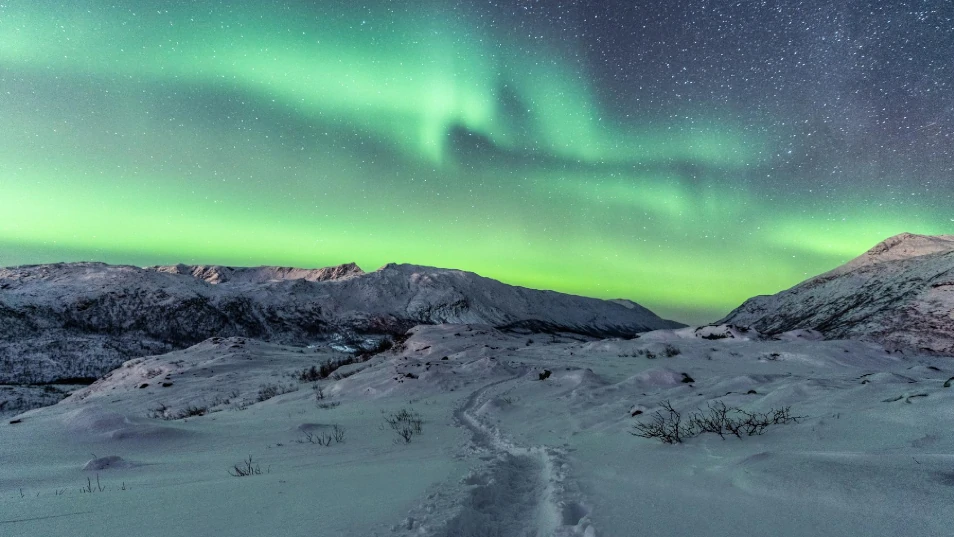 Polarlichter im Winter sehen